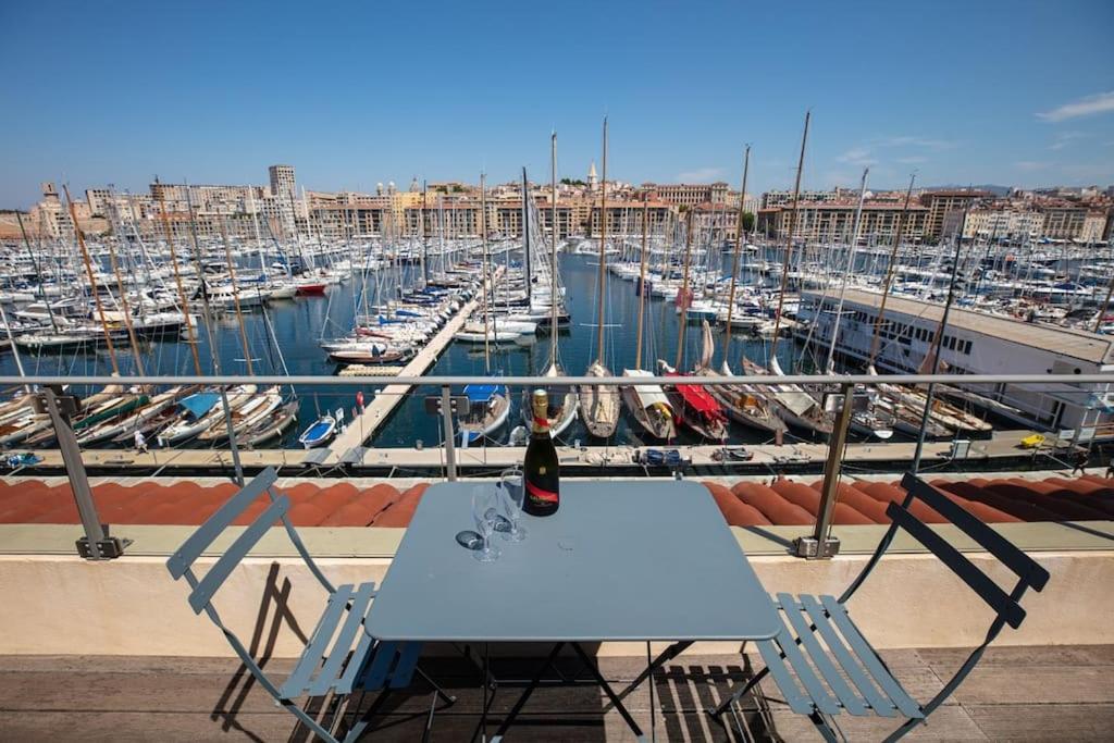 Sublime Pepite Vieux Port 2P Vue Imprenable Apartment Marseille Luaran gambar